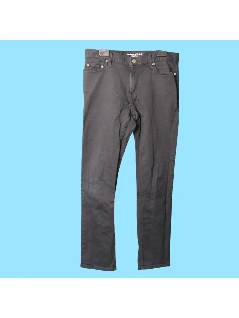 Banana Republic Men's Slim Fit Jeans 33x32 Black Cotton Blend